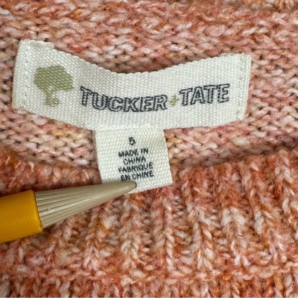 Tucker + Tate Ombre Long Sleeve Ruffled Pull Over Sweater Size 5